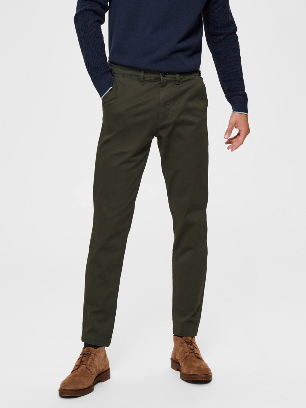 Selected Chinos 16074054 Forest Night